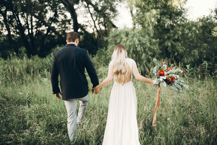 Late summer Nebraska farm elopement shoot