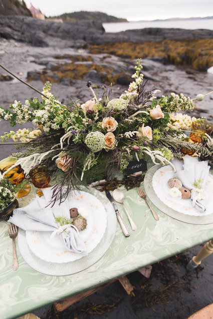 Moody shipwreck inspired wedding editorial