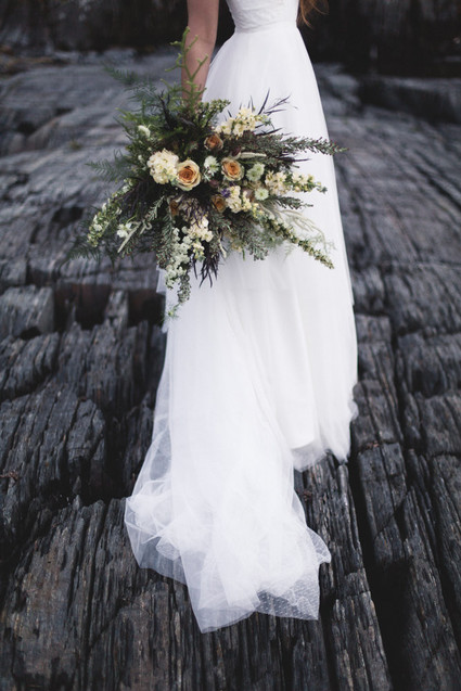 Moody shipwreck inspired wedding editorial