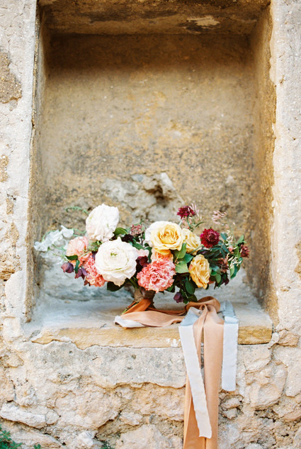 Romantic ruins bridal editorial
