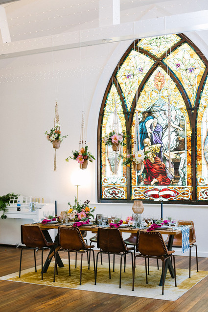 Stained Glass - inspired wedding ideas at The Ruby Street venue