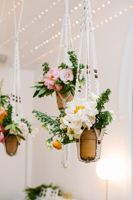 macrame flower holders