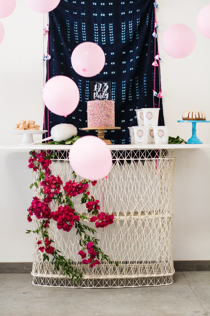 Shibori birthday party ideas