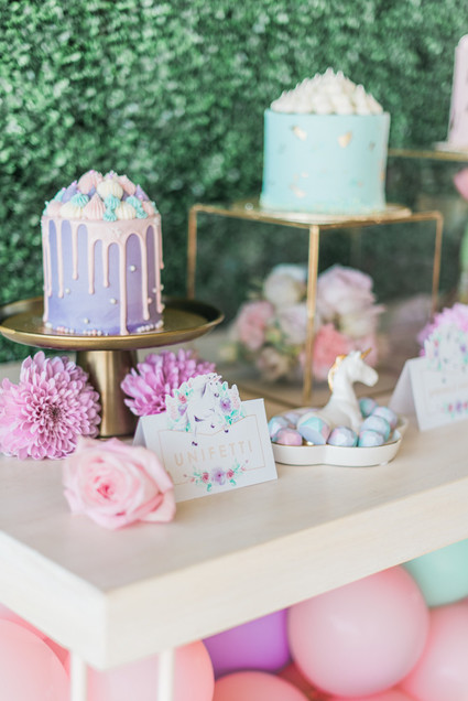 Magical pink 1st birthday party Inspiration