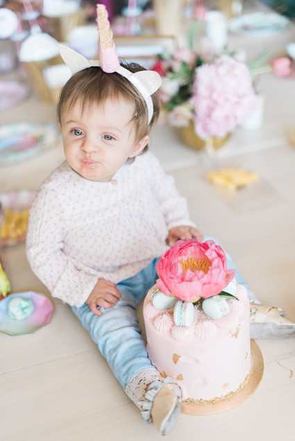 Magical pink 1st birthday party Inspiration