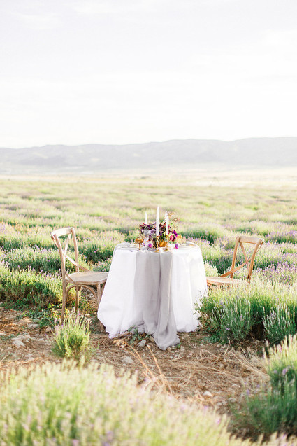 lavender field wedding editorial