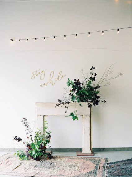 Minimal fall at-home wedding ideas