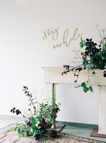Minimal fall at-home wedding ideas