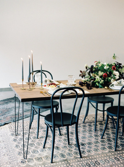 Minimal fall at-home wedding ideas