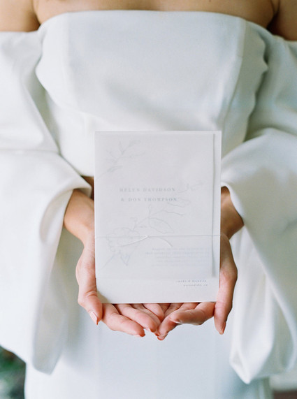 minimal wedding invitations