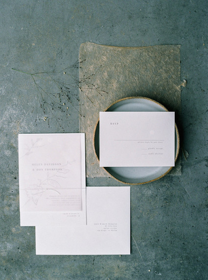 minimal wedding invitations