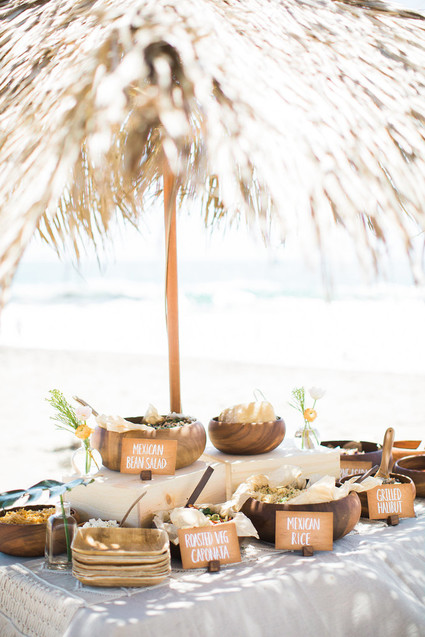 Beach party food