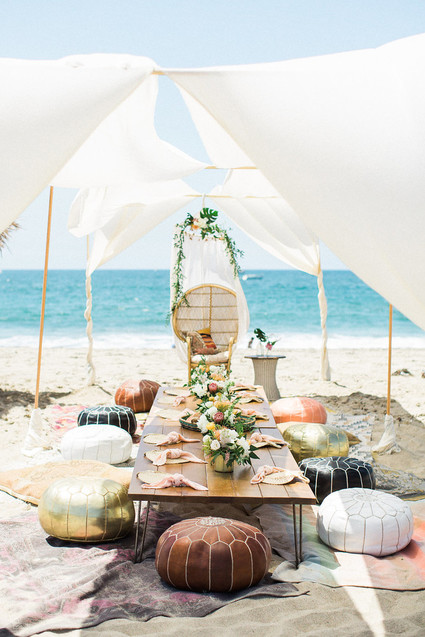 Beach party table