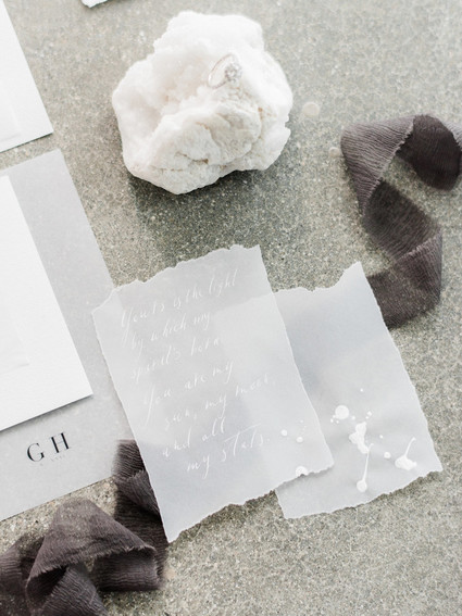 Celestial inspired wedding invitations