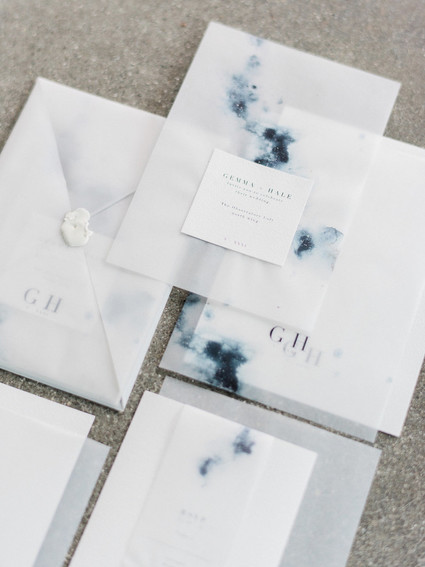 Celestial inspired wedding invitations