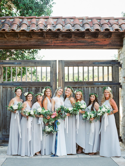 Grey bridesmaid dresses