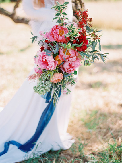 Peony bridal bouquet