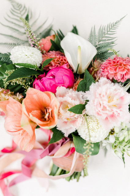 Tropical bridal bouquet