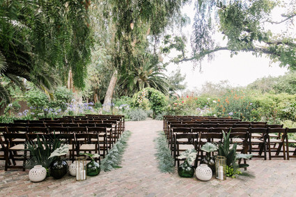 Tropical coral garden wedding
