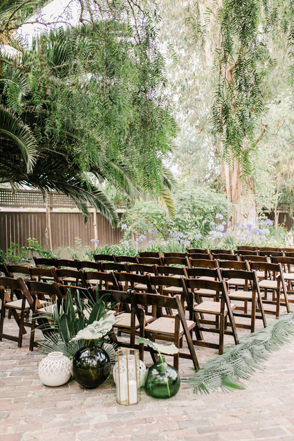 Tropical coral garden wedding
