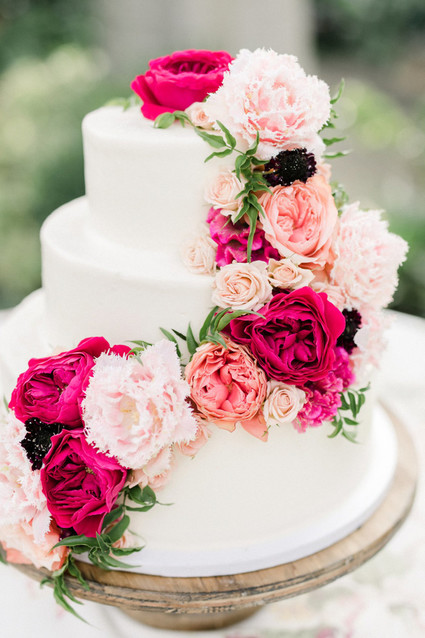 Tropical coral garden wedding
