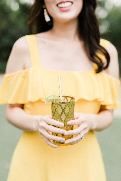Tropical coral garden wedding