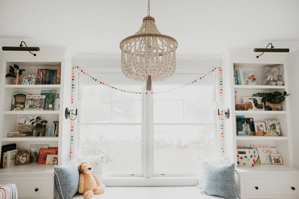 White safari inspired nursery