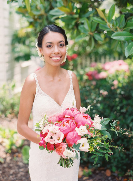 Romantic multicultural San Francisco garden wedding