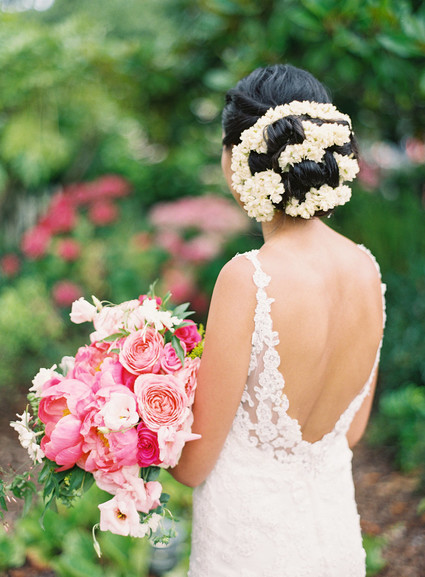 Romantic multicultural San Francisco garden wedding