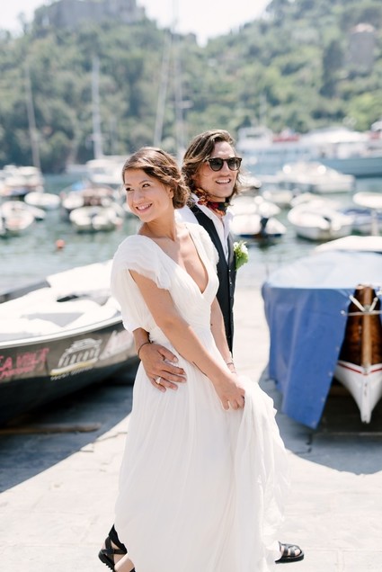 Stylish sexy Portofino elopement