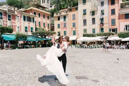 Stylish sexy Portofino elopement