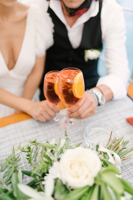 Stylish sexy Portofino elopement