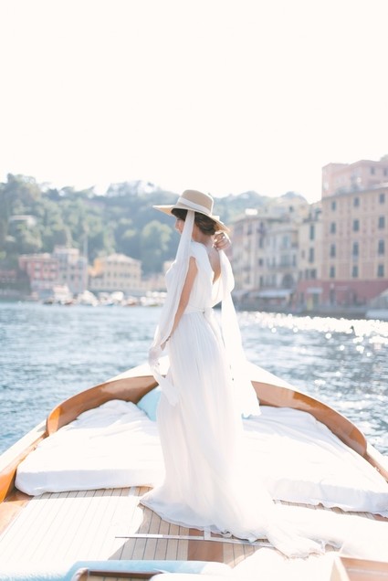 Stylish sexy Portofino elopement