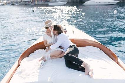 Stylish sexy Portofino elopement