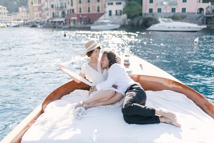 Stylish sexy Portofino elopement