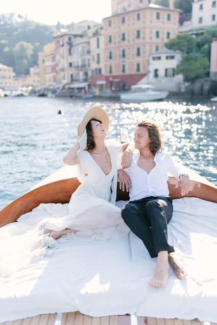 Stylish sexy Portofino elopement