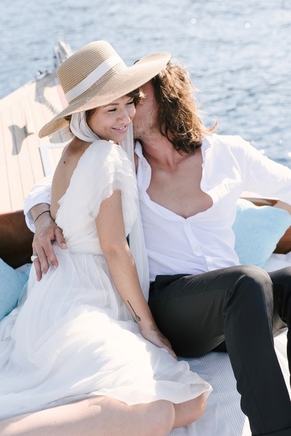 Stylish sexy Portofino elopement