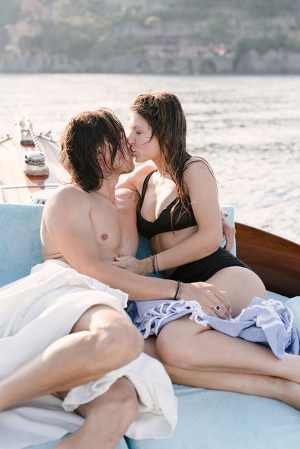 Stylish sexy Portofino elopement