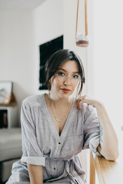 At home family session with macrame artist Judah Co.