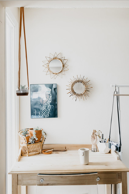 At home family session with macrame artist Judah Co.