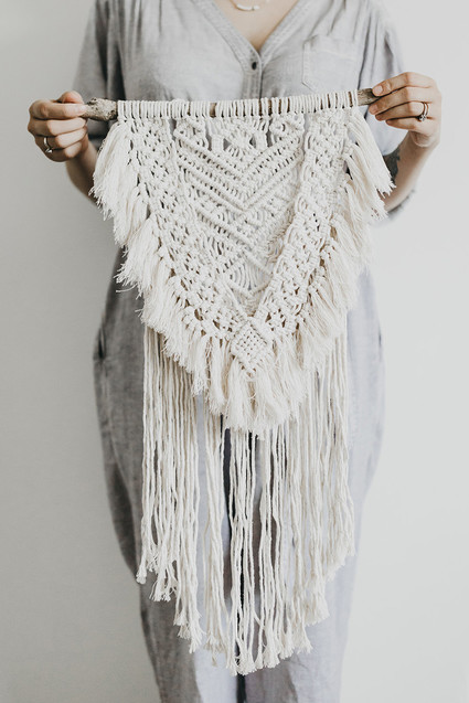 At home family session with macrame artist Judah Co.