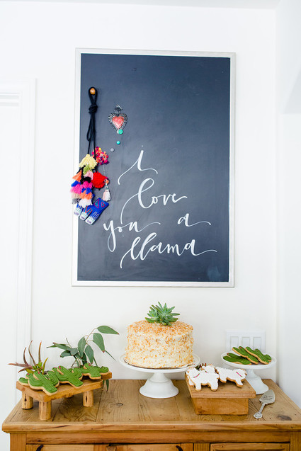 Llama mama baby shower