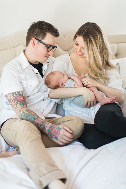Natural light at home newborn photos