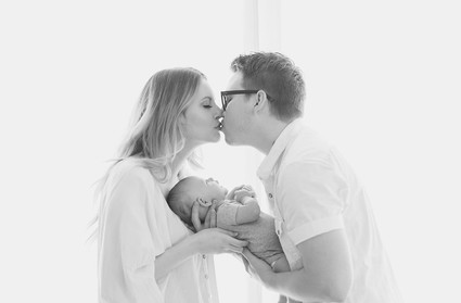 Natural light at home newborn photos
