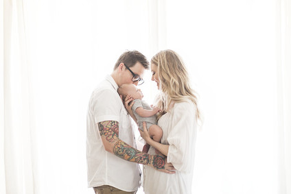 Natural light at home newborn photos