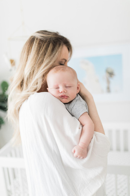 Natural light at home newborn photos