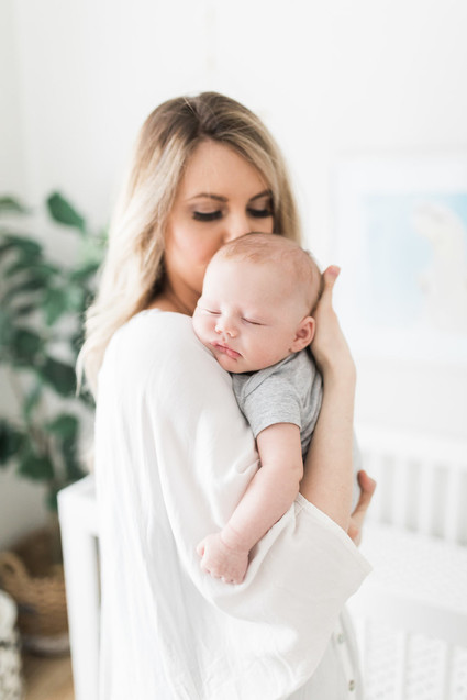 Natural light at home newborn photos