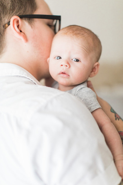 Natural light at home newborn photos