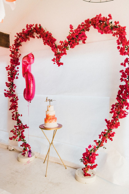 Bougainvillea and Marigold Love themed birthday party