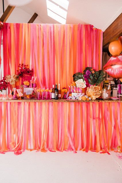 Bougainvillea and Marigold Love themed birthday party Inspiration